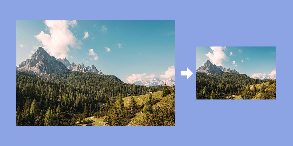 Example of Image resize from a Large source file to a web optimised smaller version