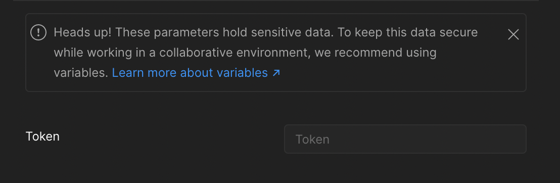 Example of Token Field