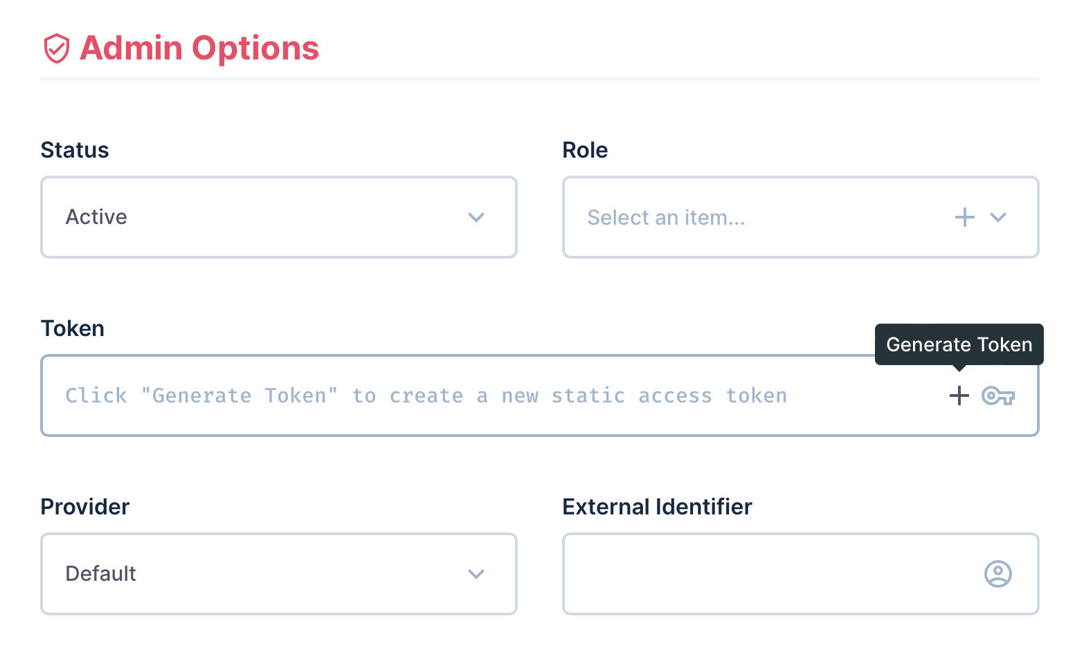 Example of token generation