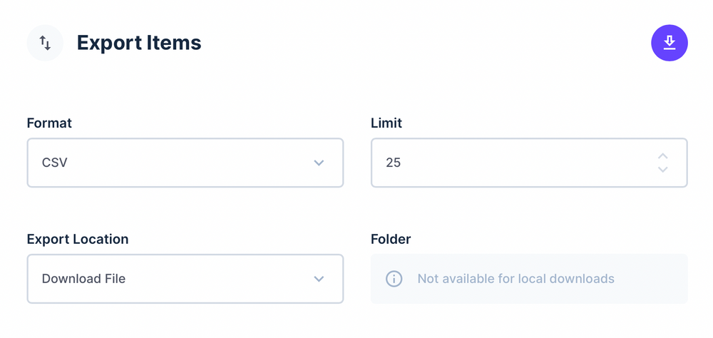 How to export data to CSV in Directus