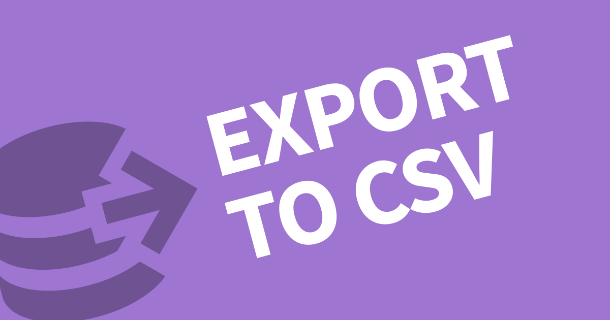 How to export data to CSV in Directus
