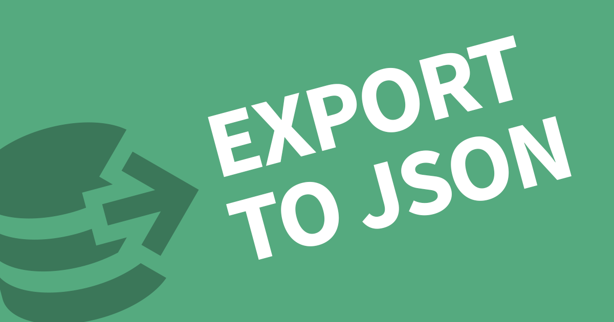 How to export data to JSON in Directus