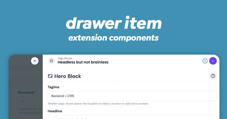 Drawer Item Component
