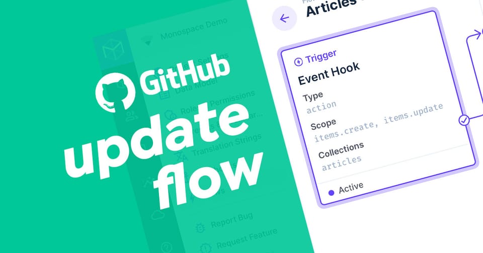 How to change content in Github from Directus